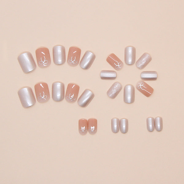 12 Sizes-24 Pcs Press On Nails W1745