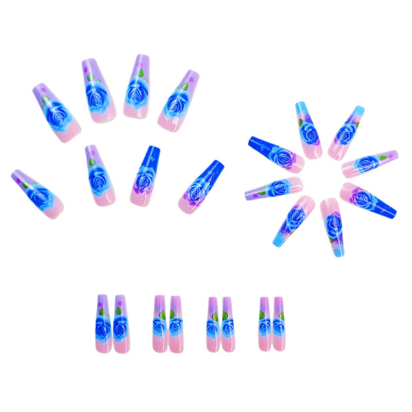 12 Sizes-24 Pcs Press On Nails Y659