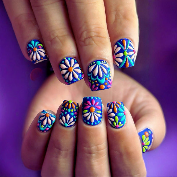 12 Sizes-24 Pcs Press On Nails Y1607