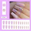 12 Sizes-24 Pcs Press On Nails Z714