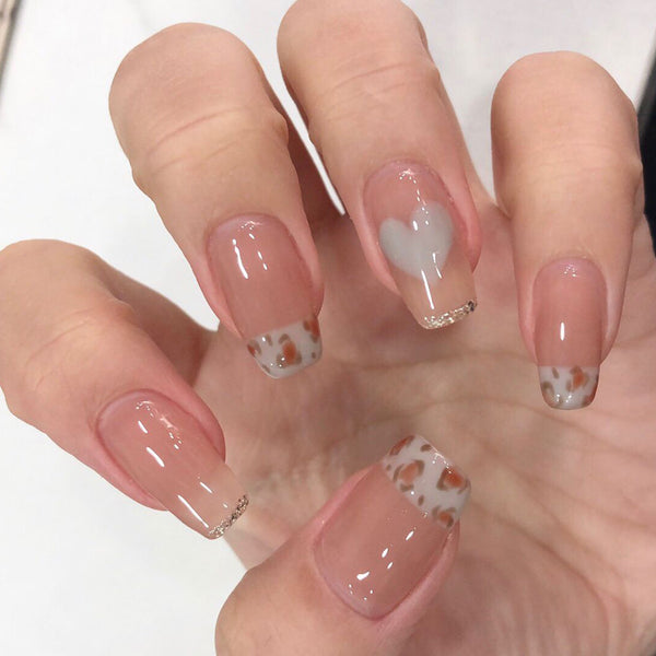 12 Sizes-24 Pcs Press On Nails JP1050