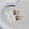 12 Sizes-24 Pcs Press On Nails K013
