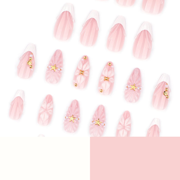 12 Sizes-24 Pcs Press On Nails JP4320