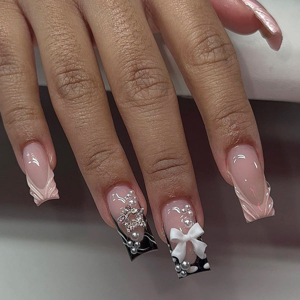 12 Sizes-24 Pcs Press On Nails JP3395