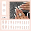 12 Sizes-24 Pcs Press On Nails Z543