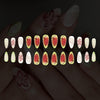 12 Sizes-24 Pcs Press On Nails C1336