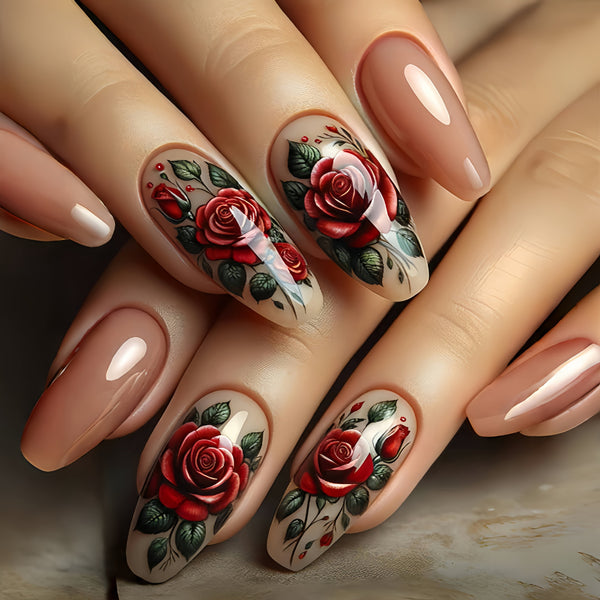 12 Sizes-24 Pcs Press On Nails Y510