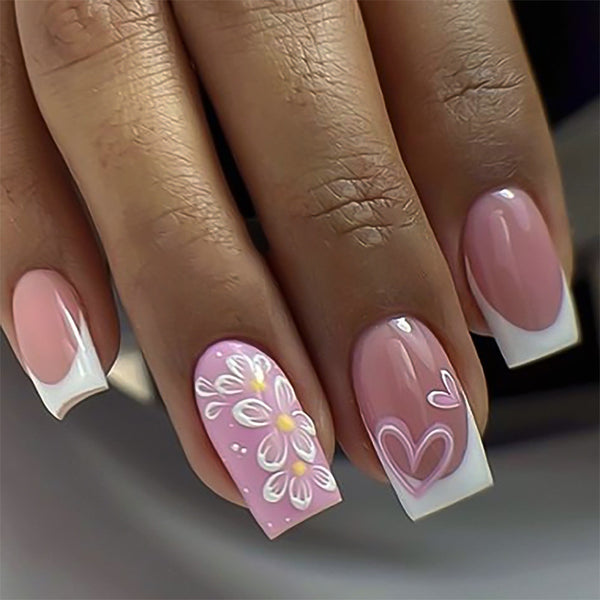 12 Sizes-24 Pcs Press On Nails JP3772