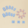 12 Sizes-24 Pcs Press On Nails Y030