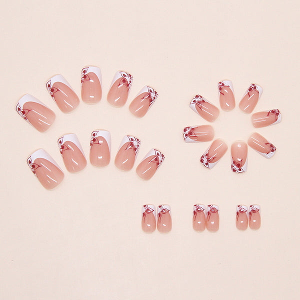 12 Sizes-24 Pcs Press On Nails W2053