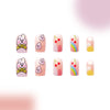 12 Sizes-24 Pcs Press On Nails C324