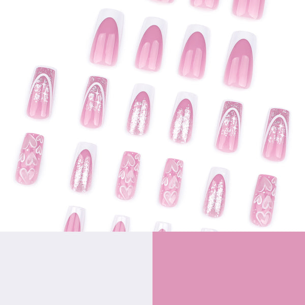 12 Sizes-24 Pcs Press On Nails JP3770