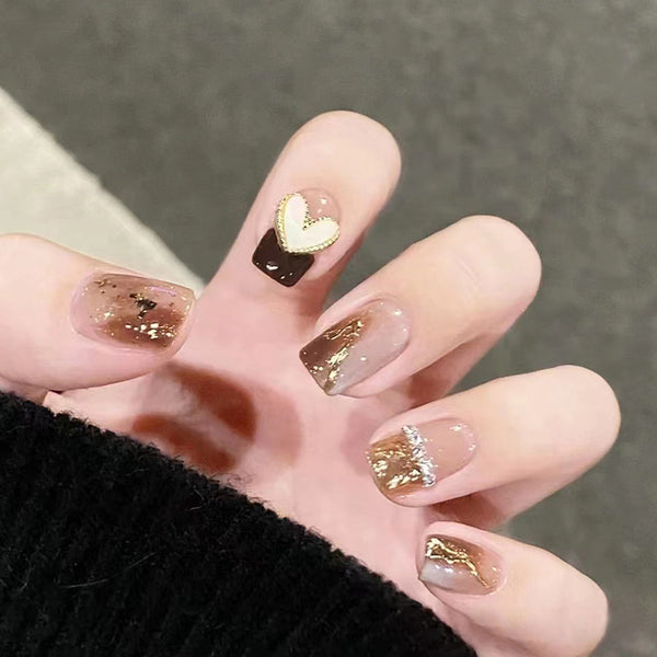 12 Sizes-24 Pcs Press On Nails Z431