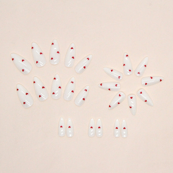 12 Sizes-24 Pcs Press On Nails W1051