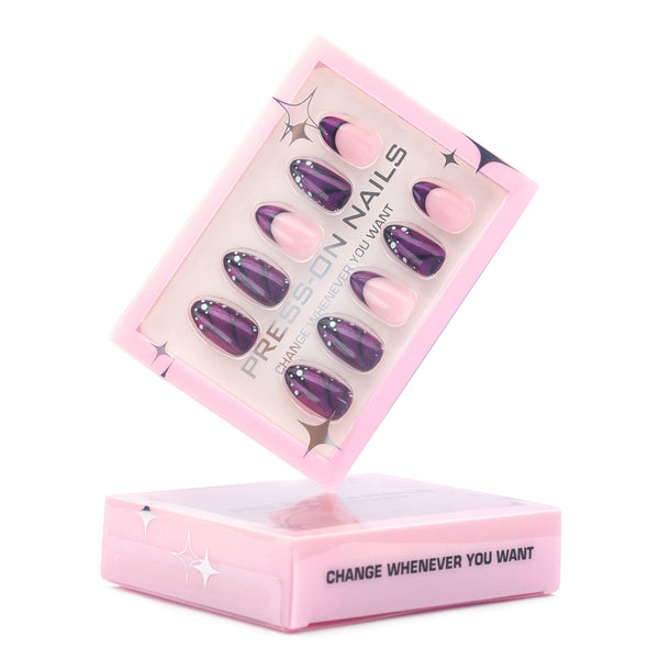 Glamhalo Premiere 30pcs Press On Nails – Eco-Friendly Perfect Fit - GD16