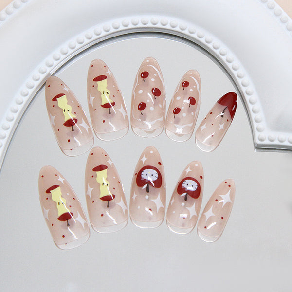 12 Sizes-24 Pcs Press On Nails R939
