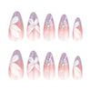 12 Sizes-24 Pcs Press On Nails JP3621