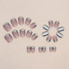12 Sizes-24 Pcs Press On Nails W1077