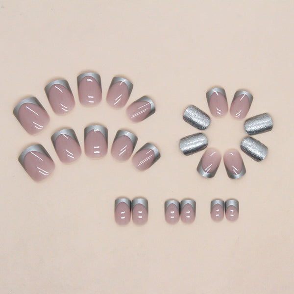 12 Sizes-24 Pcs Press On Nails W1077