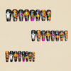 12 Sizes-24 Pcs Press On Nails Y891