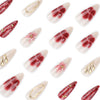 12 Sizes-24 Pcs Press On Nails JP4020