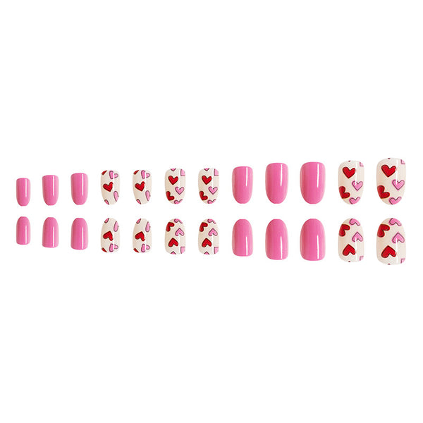 12 Sizes-24 Pcs Press On Nails C220