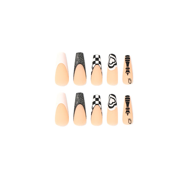 12 Sizes-24 Pcs Press On Nails JP2346