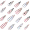 12 Sizes-24 Pcs Press On Nails JP4124