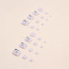 12 Sizes-24 Pcs Press On Nails F072