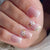 12 Sizes-24 Pcs Press On Nails C1395