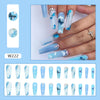 12 Sizes-24 Pcs Press On Nails W222