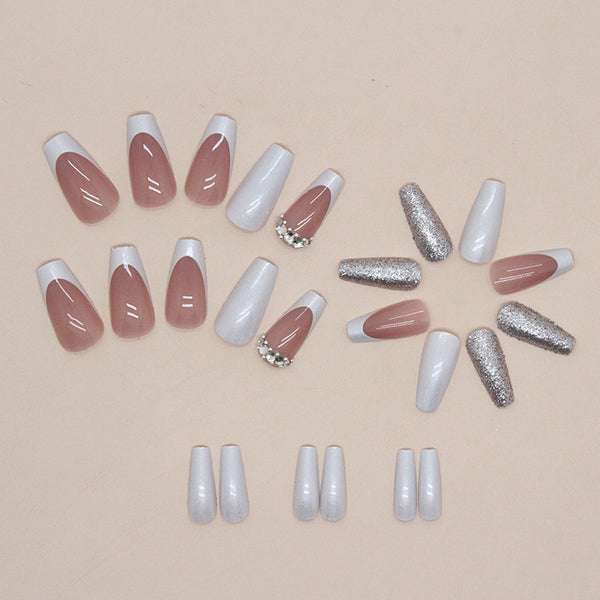 12 Sizes-24 Pcs Press On Nails Z684