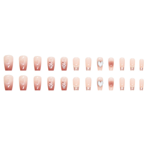 12 Sizes-24 Pcs Press On Nails Z555