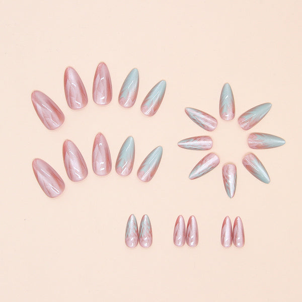 12 Sizes-24 Pcs Press On Nails W1537