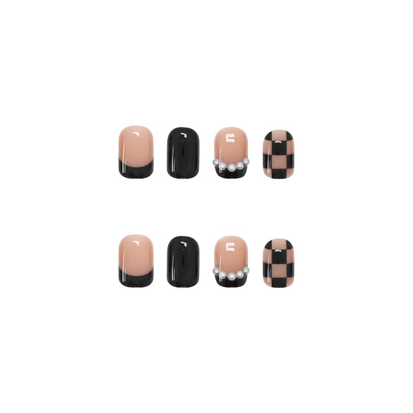 12 Sizes-24 Pcs Press On Nails Z196