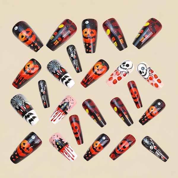 12 Sizes-24 Pcs Press On Nails Y1126