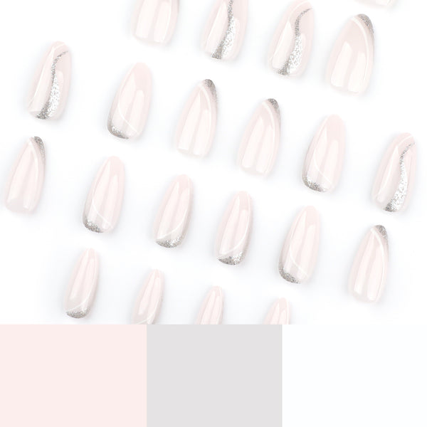 12 Sizes-24 Pcs Press On Nails JP3664
