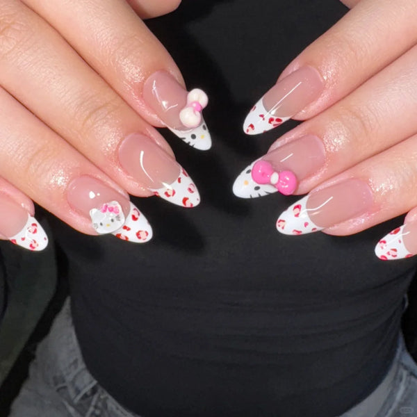 12 Sizes-24 Pcs Press On Nails JP4009