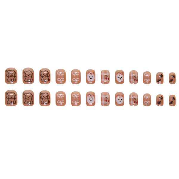 12 Sizes-24 Pcs Press On Nails R860