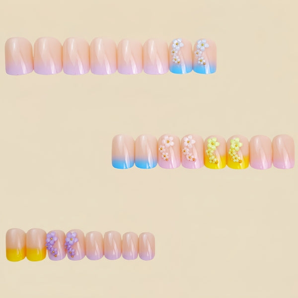 12 Sizes-24 Pcs Press On Nails Y1385