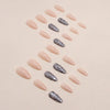 12 Sizes-24 Pcs Press On Nails W1166