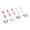 12 Sizes-24 Pcs Press On Nails W218