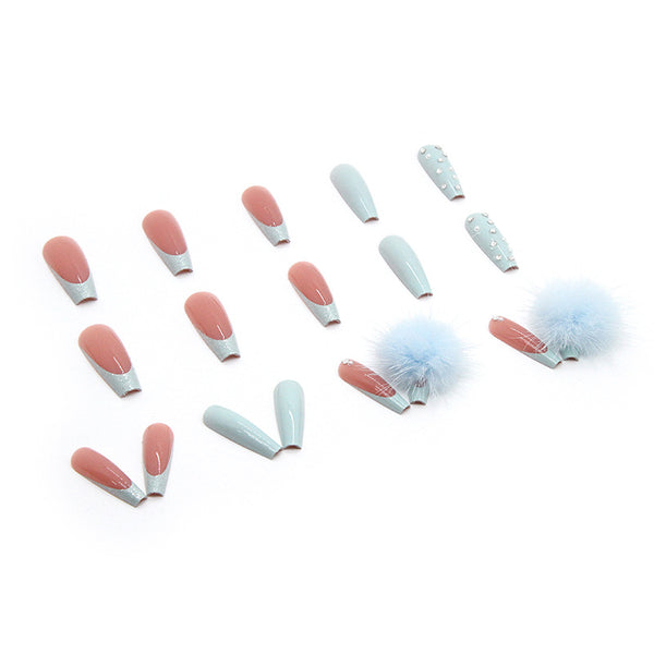 12 Sizes-24 Pcs Press On Nails W218