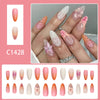 12 Sizes-24 Pcs Press On Nails C1428