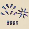 12 Sizes-24 Pcs Press On Nails Y1140