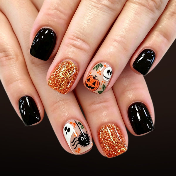 12 Sizes-24 Pcs Press On Nails C2009
