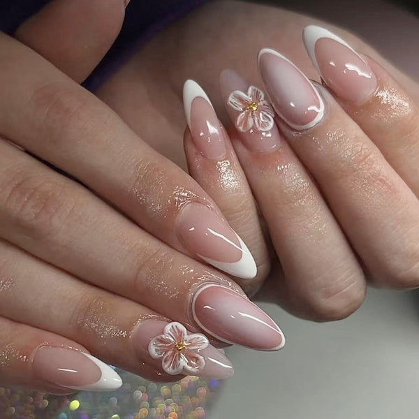 12 Sizes-24 Pcs Press On Nails C1055
