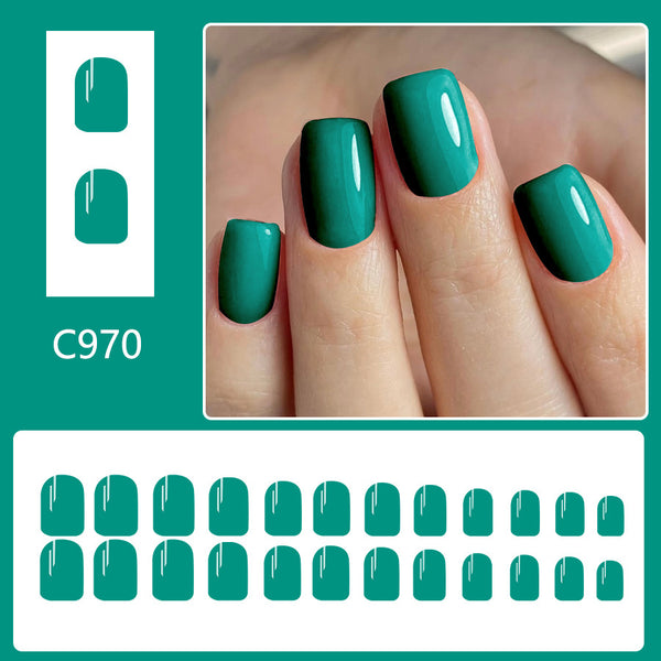 12 Sizes-24 Pcs Press On Nails C970