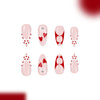 12 Sizes-24 Pcs Press On Nails C1522