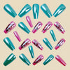 12 Sizes-24 Pcs Press On Nails Y1409